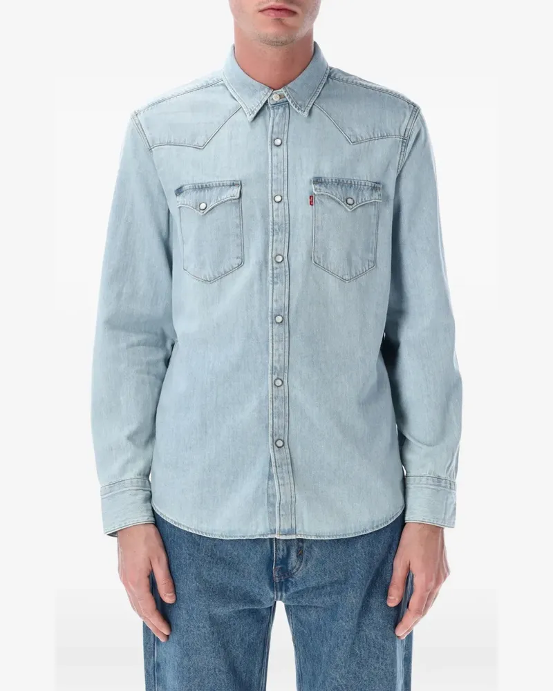 Levi's Geknöpftes Barstow Hemd - Blau Blau