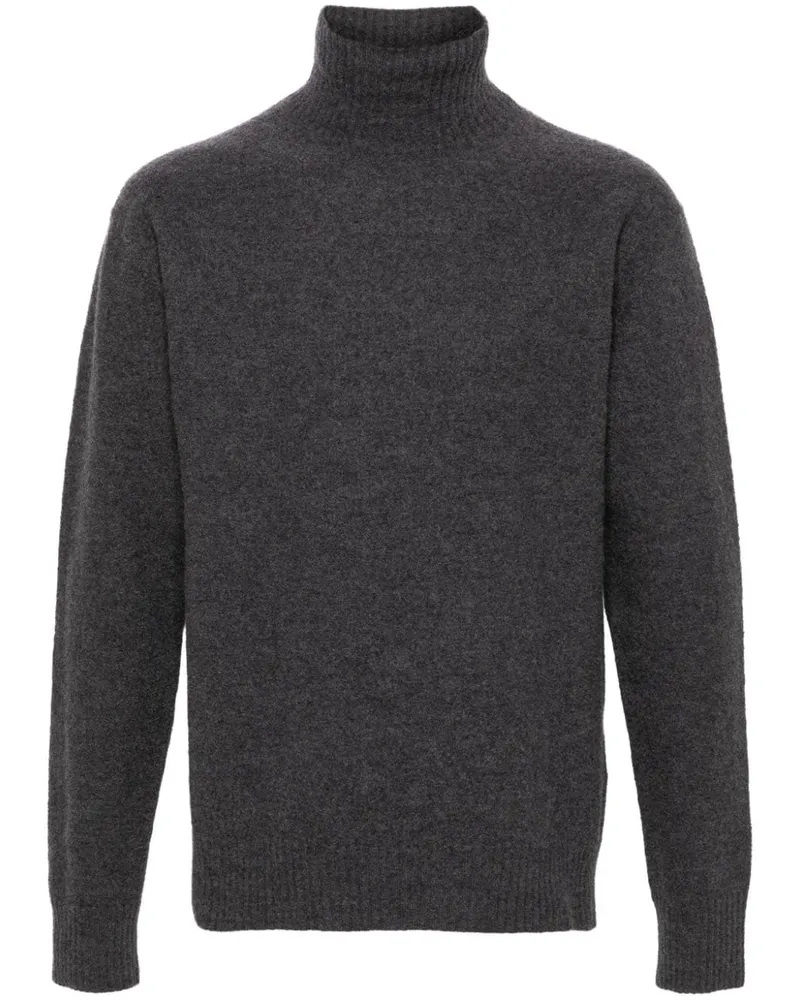 Jil Sander Pullover mit Stehkragen - Grau Grau