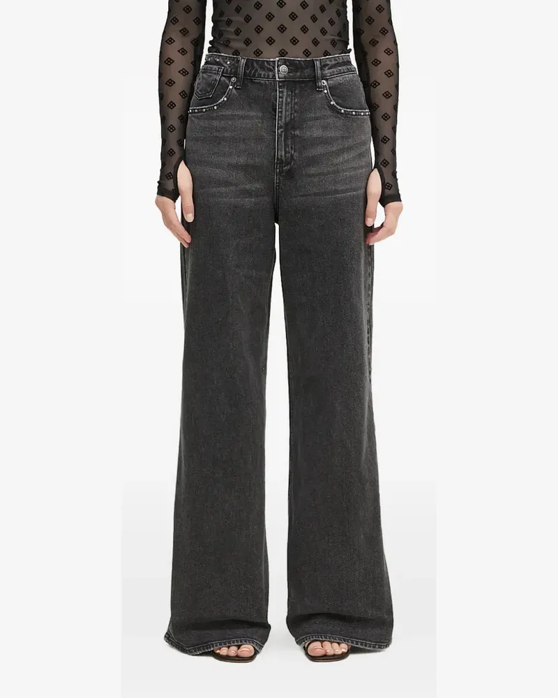 ksubi Strider Stretch Lovestruck Jeans mit Kreuzdetail - Schwarz Schwarz
