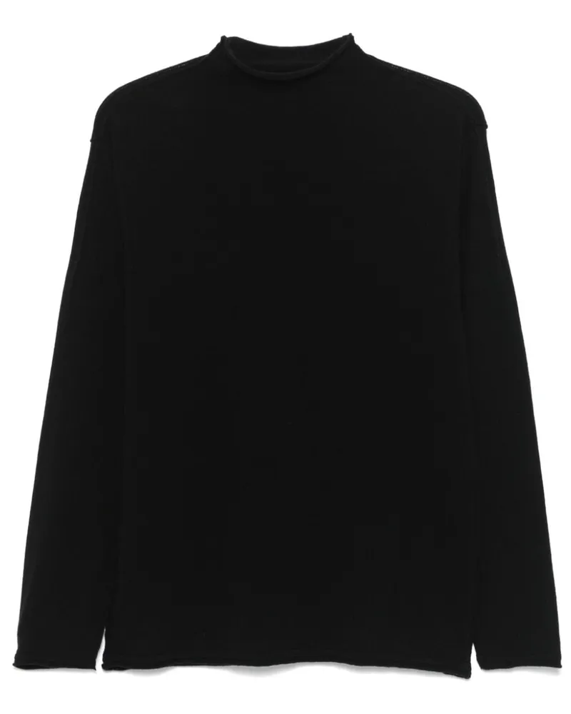 TRANSIT Pullover mit Stehkragen - Schwarz Schwarz