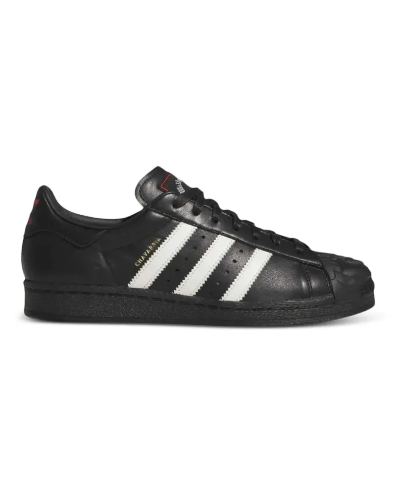 adidas x Willy Chavarria Superstar Sneakers aus Leder - Schwarz Schwarz