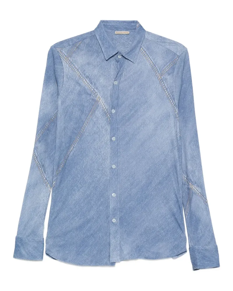 Faliero Sarti denim-effect shirt - Blau Blau