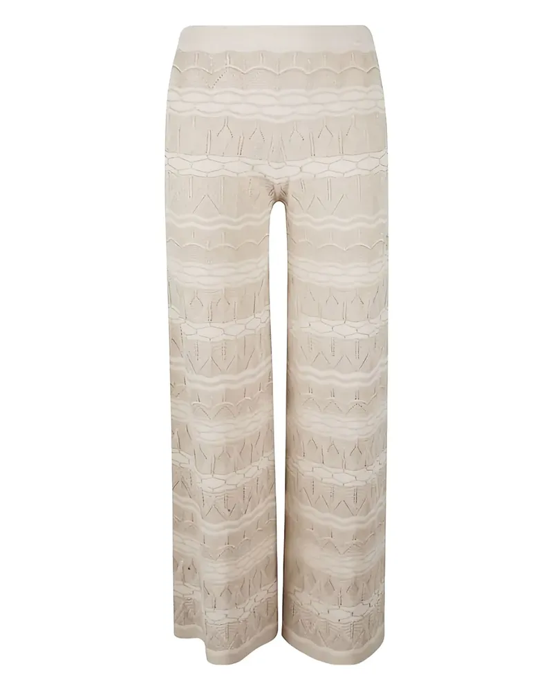 D.EXTERIOR Hose mit gestrickter Spitze - Nude Nude