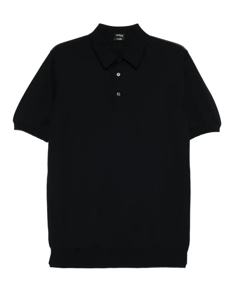 Kiton short-sleeve polo shirt - Blau Blau