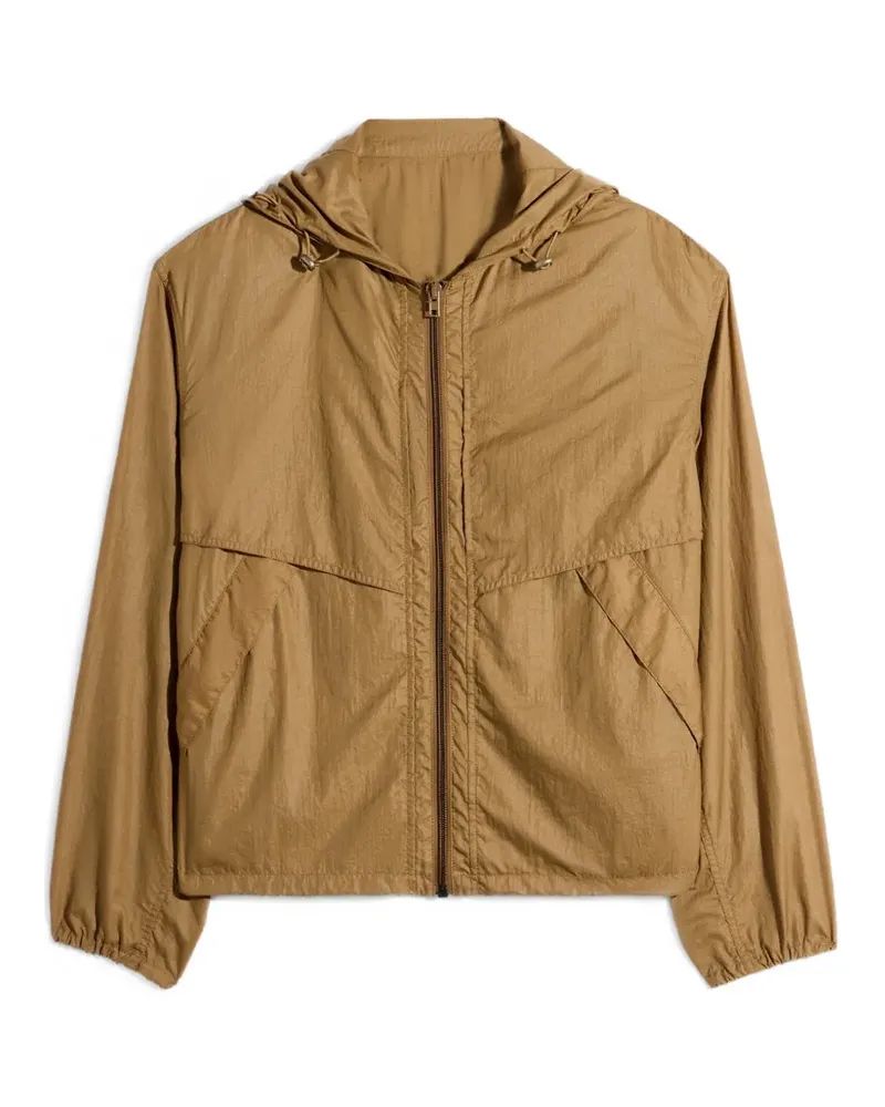 Christophe Lemaire Windbreaker mit Kapuze - Braun Braun