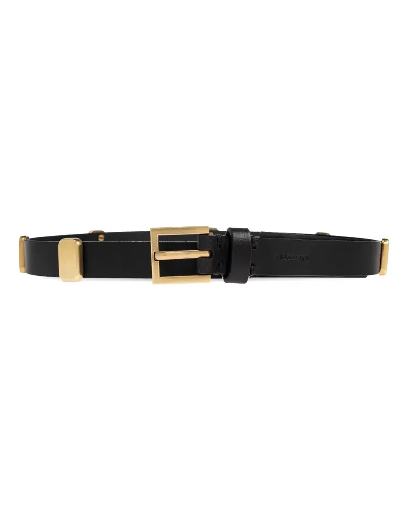 AllSaints stud-embellished leather belt - Schwarz Schwarz