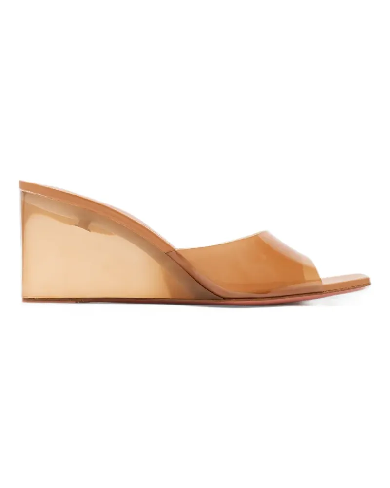 Amina Muaddi Lupita Glass Sandalen - Weiß Weiß
