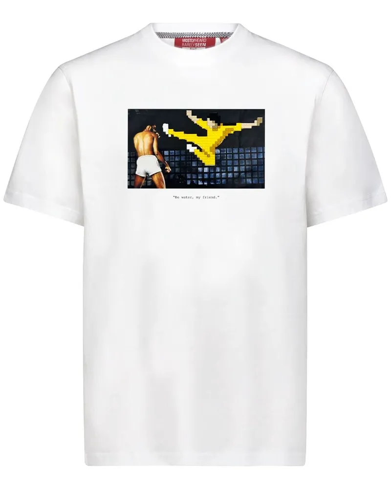 Mostly Heard Rarely Seen Be Water My Friend T-Shirt - Weiß Weiß