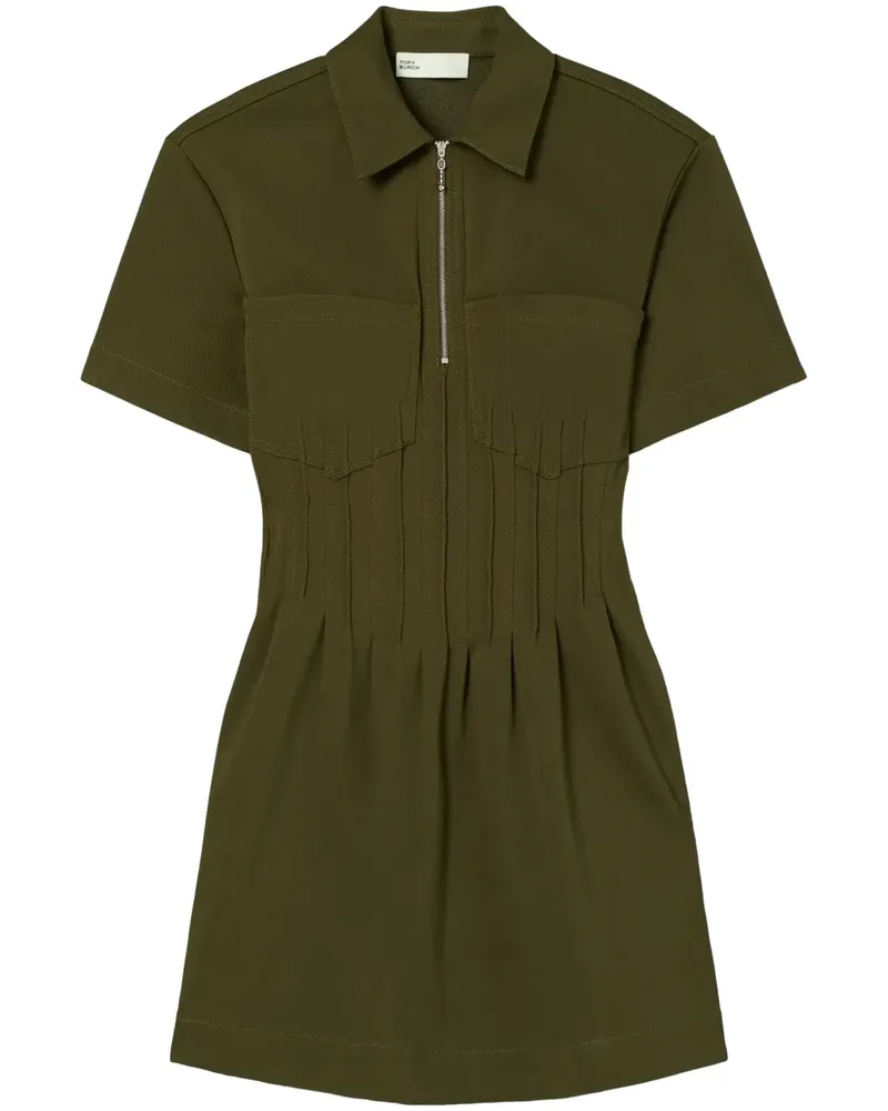 Tory Burch Kleid mit Reißverschluss - Grün Grün