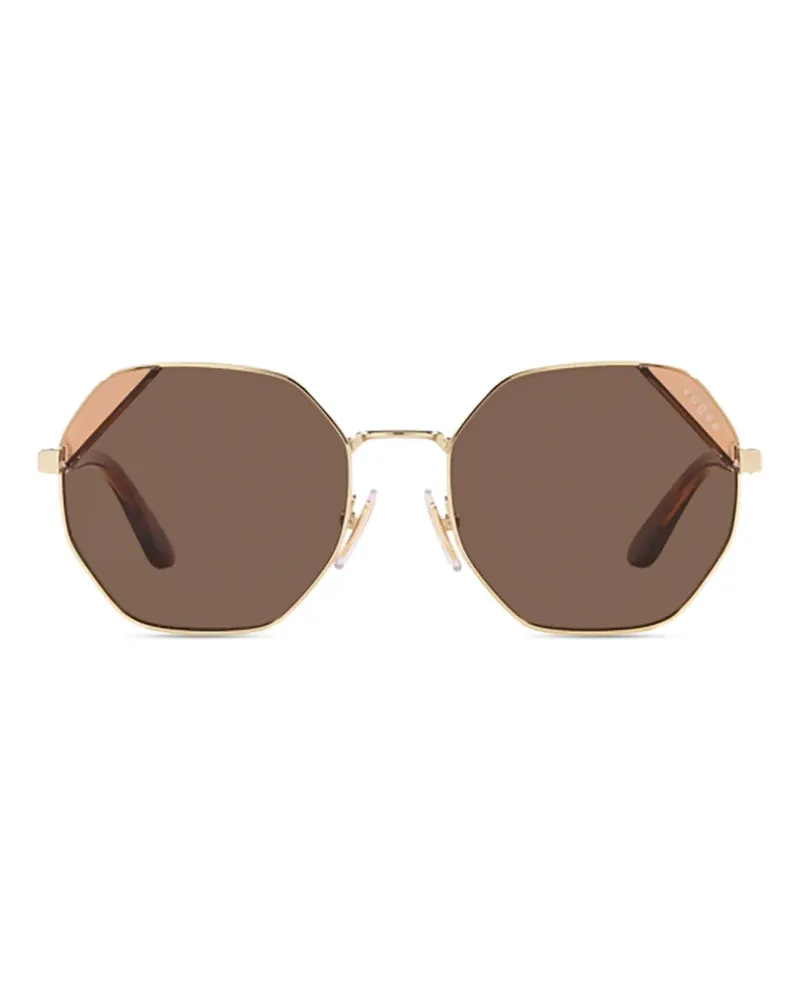Vogue Sonnenbrille mit geometrischem Gestell - Braun Braun