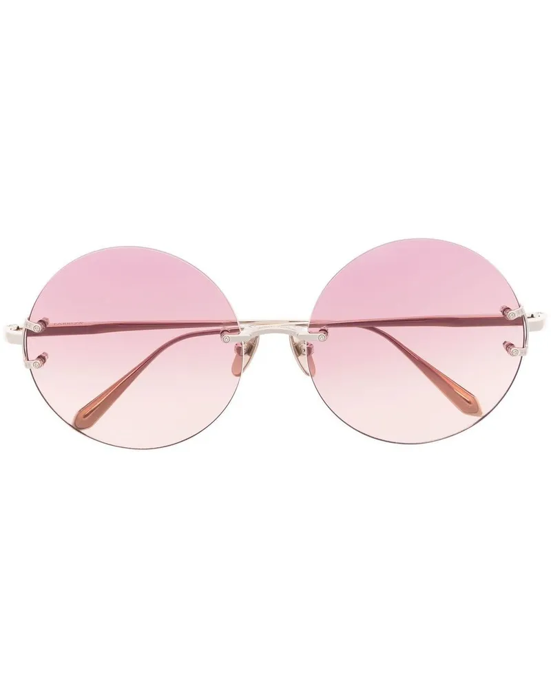 Linda Farrow Lotus Sonnenbrille Silber