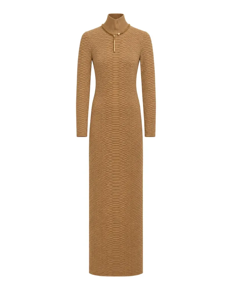 Elisabetta Franchi Rückenfreies Maxikleid - Braun Braun
