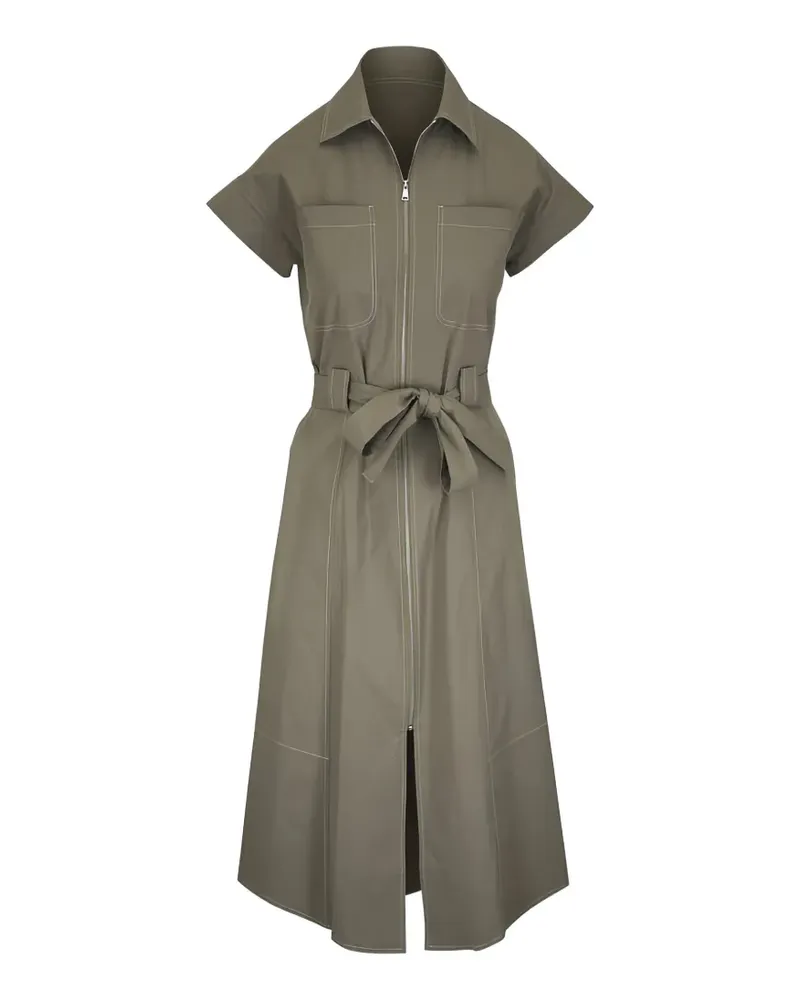 Antonelli Firenze belted zipped midi dress - Grün Grün