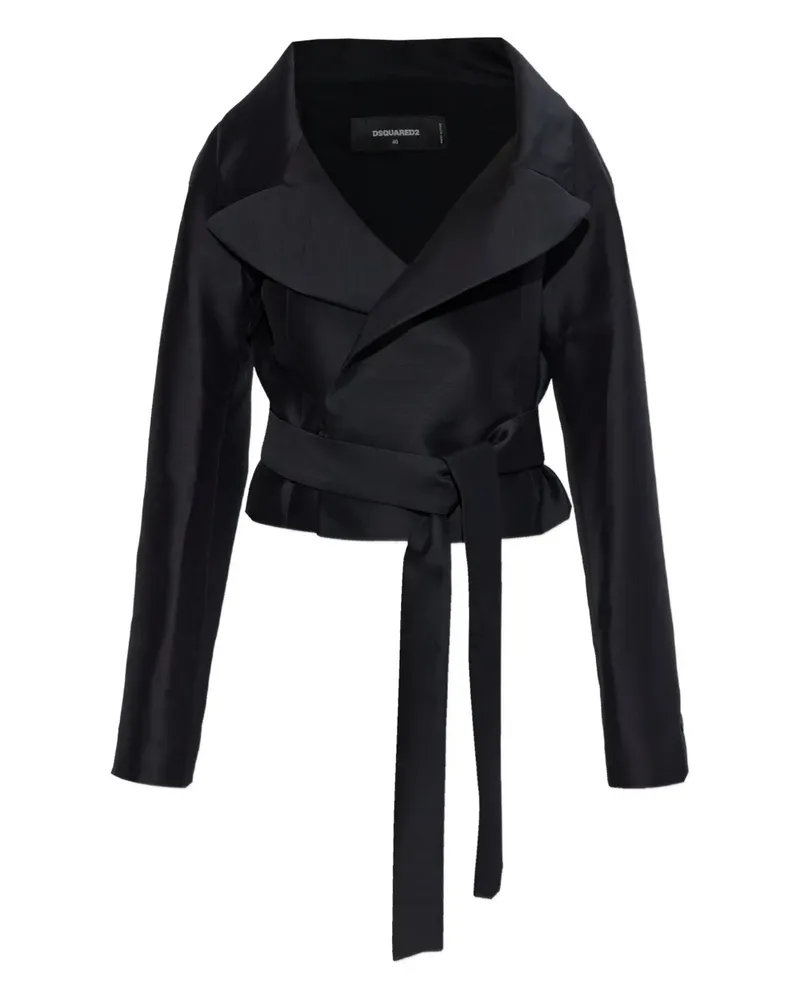 Dsquared2 belted virgin-wool jacket - Schwarz Schwarz