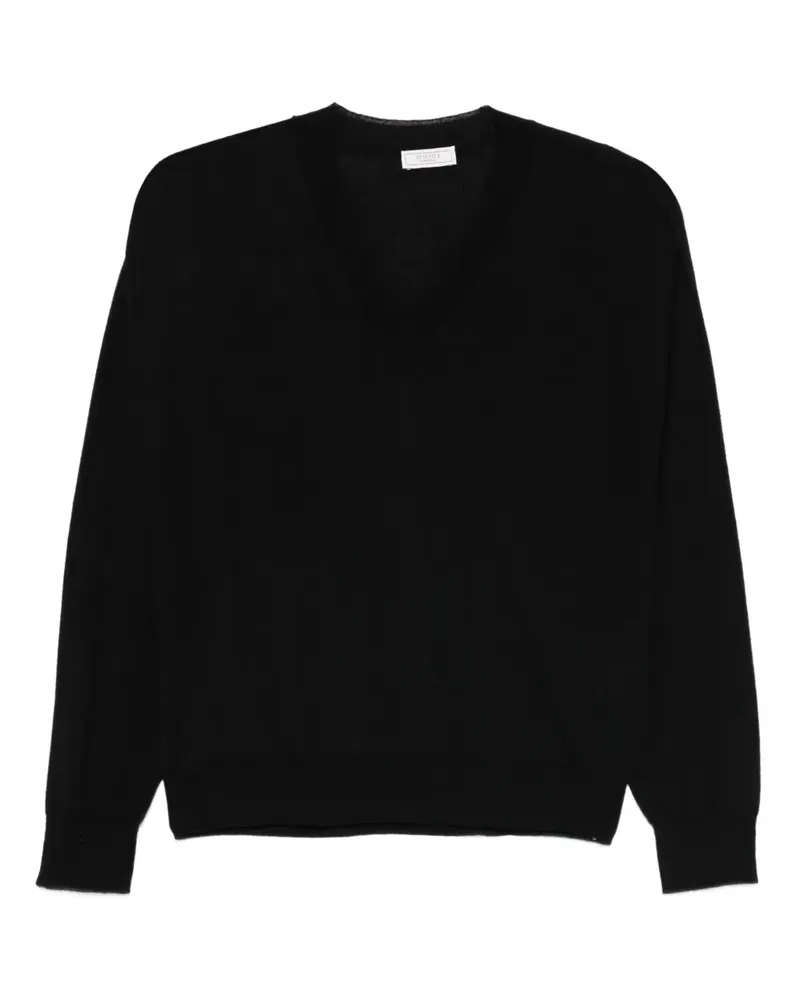 Peserico Oberteil mit V-Ausschnitt - Schwarz Schwarz