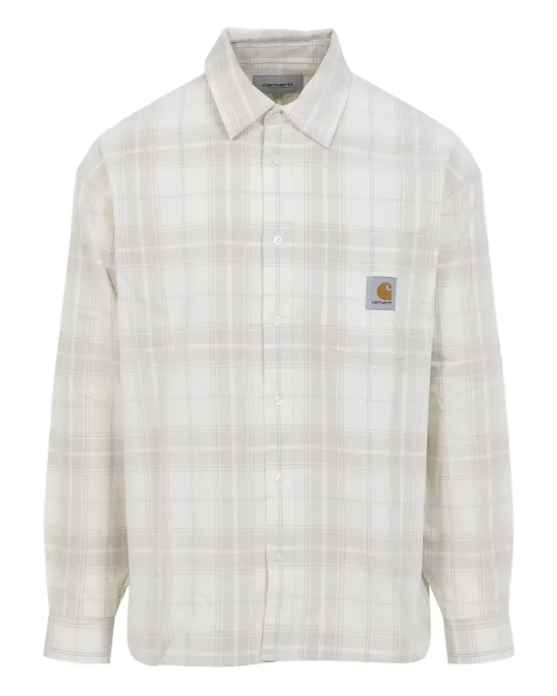 Carhartt WIP Hemd mit karierter Tasche - Weiß Weiß