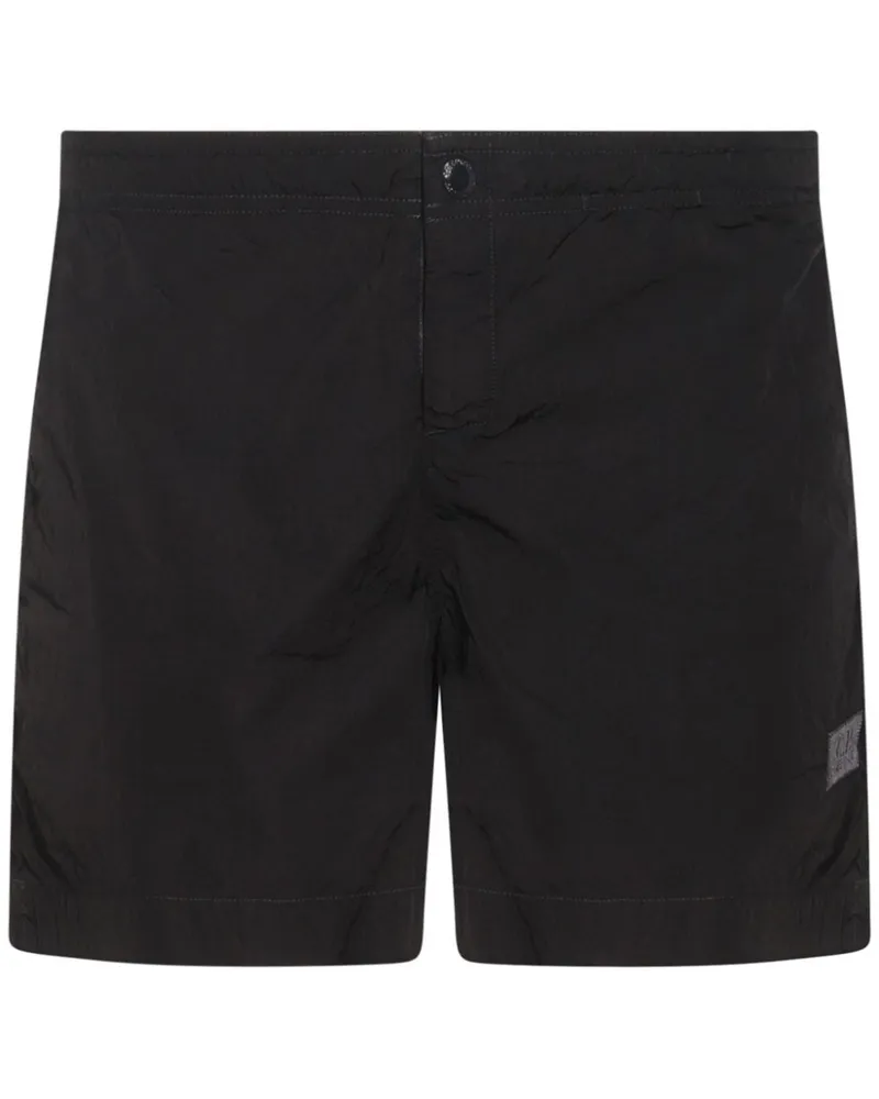 C.P. Company Shorts mit Logo-Patch - Schwarz Schwarz