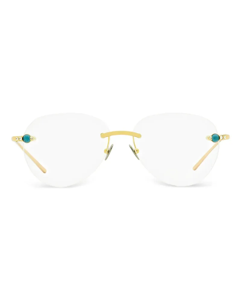 Pomellato Brille mit ovaler Form - Gold Gold