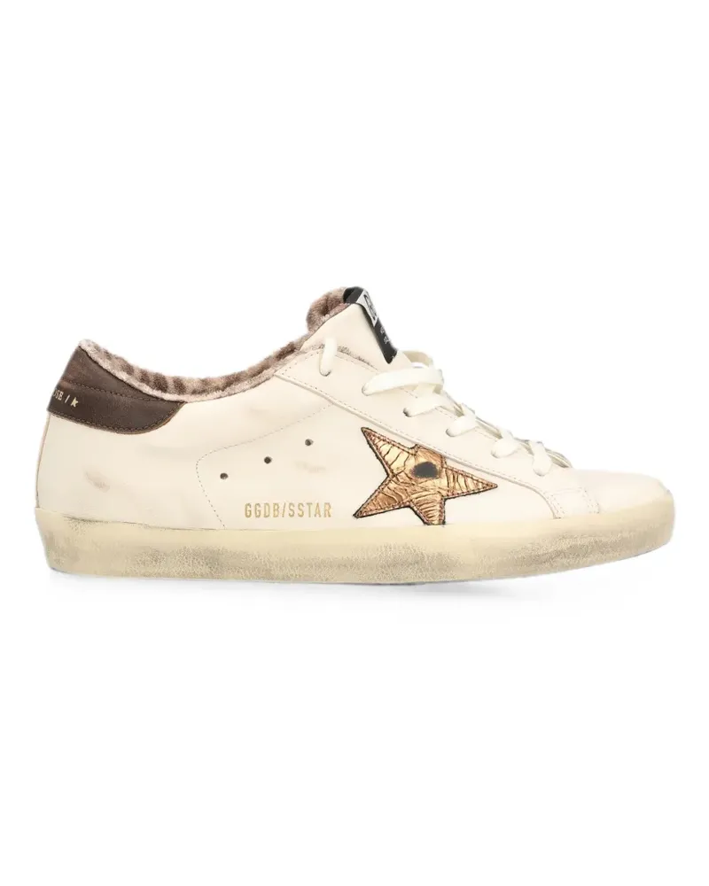 Golden Goose Super-Star distressed sneakers - Nude Nude
