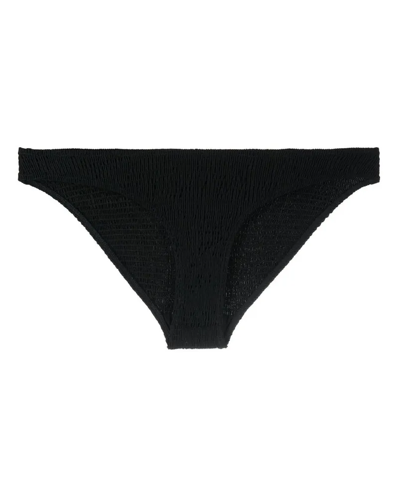 Totême Bikinihöschen mit gesmoktem Finish - Schwarz Schwarz