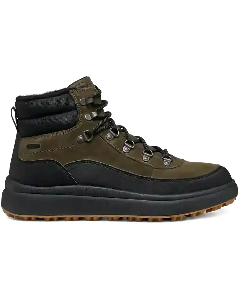 Geox Granito + Grip Abx lace-up panelled hiking boots - Grün Grün