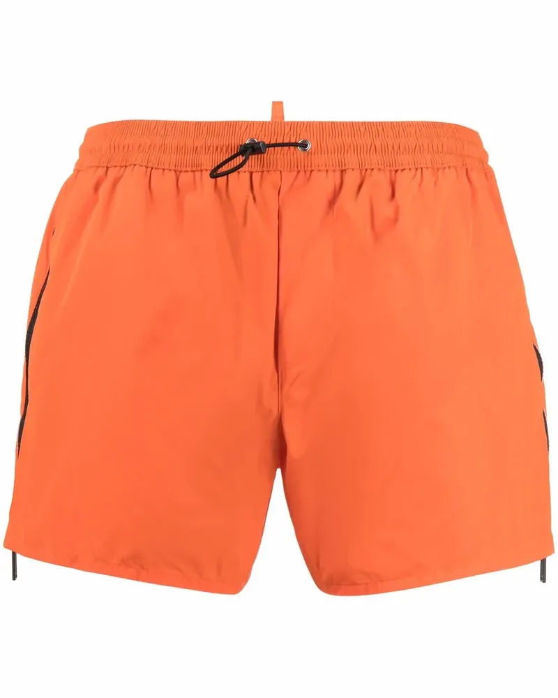 Dsquared2 Badeshorts mit Kordelzug - Orange Orange
