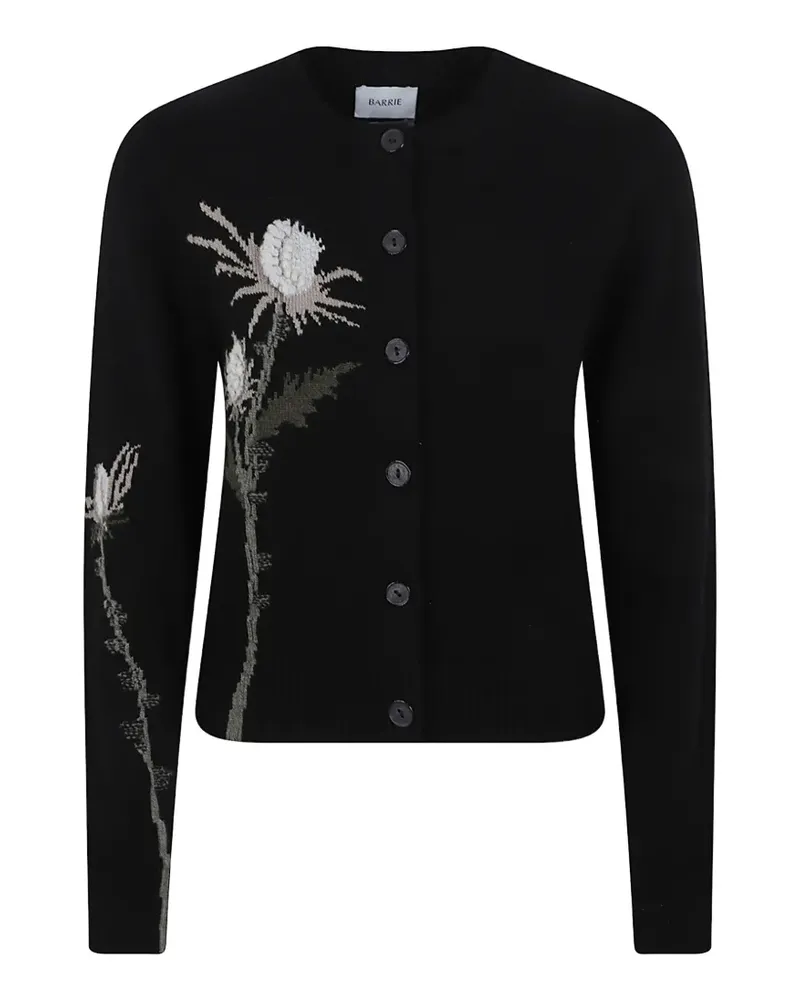 Barrie floral-jacquard cardigan - Schwarz Schwarz