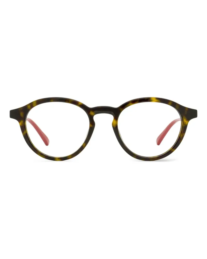 Gucci Brille mit rundem Gestell - Braun Braun