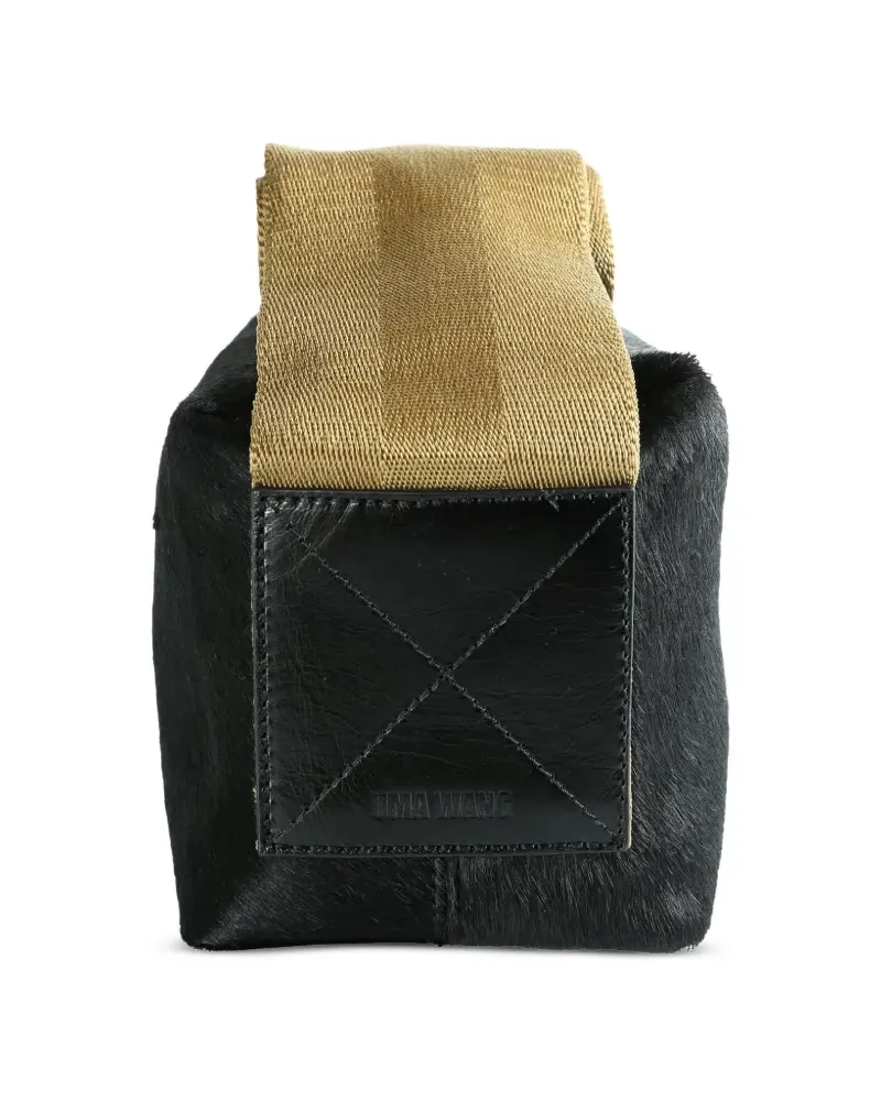 Uma Wang small leather shoulder bag - Schwarz Schwarz