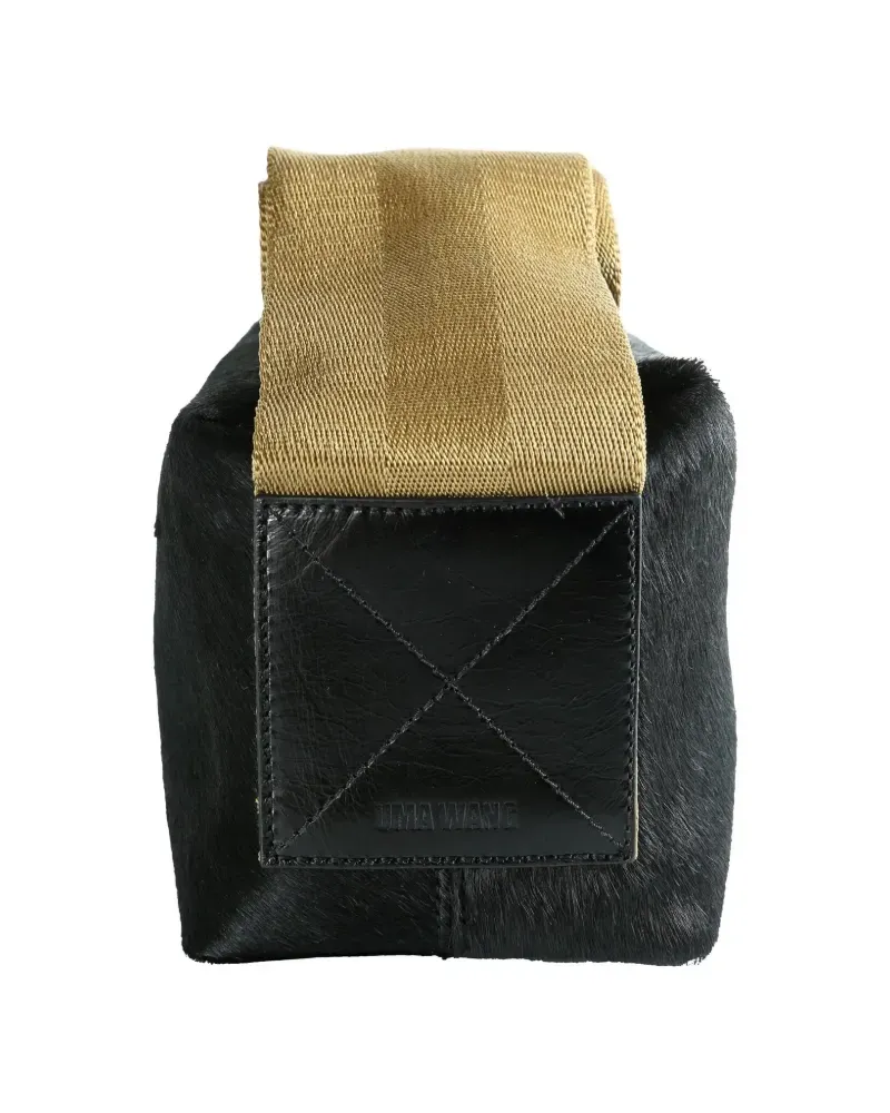 Uma Wang small leather shoulder bag - Schwarz Schwarz