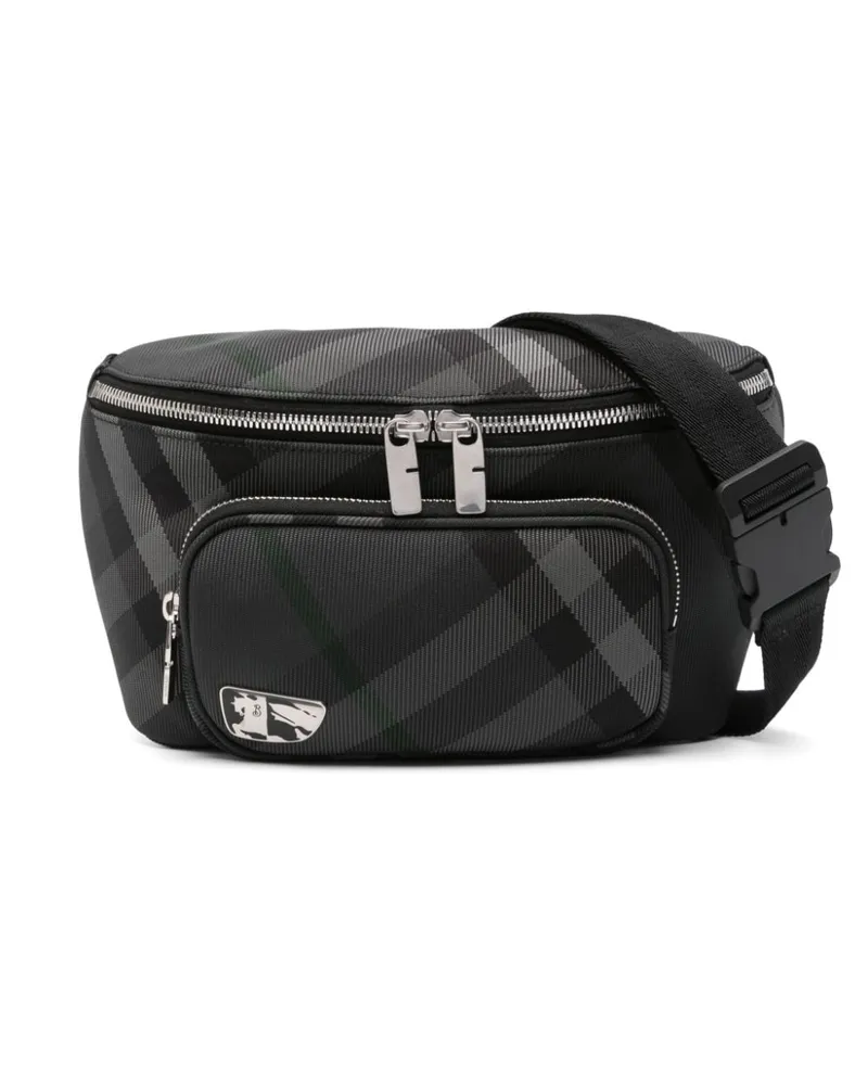 Burberry Grid Gürteltasche - Schwarz Schwarz