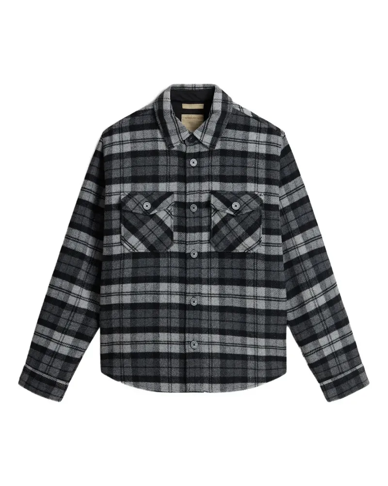 Woolrich Kariertes Hemd - Schwarz Schwarz
