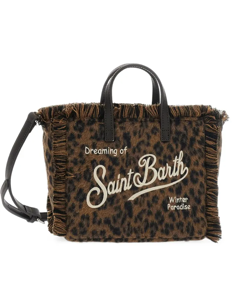 MC2 Saint Barth mini Vanity leopard-print tote bag - Braun Braun