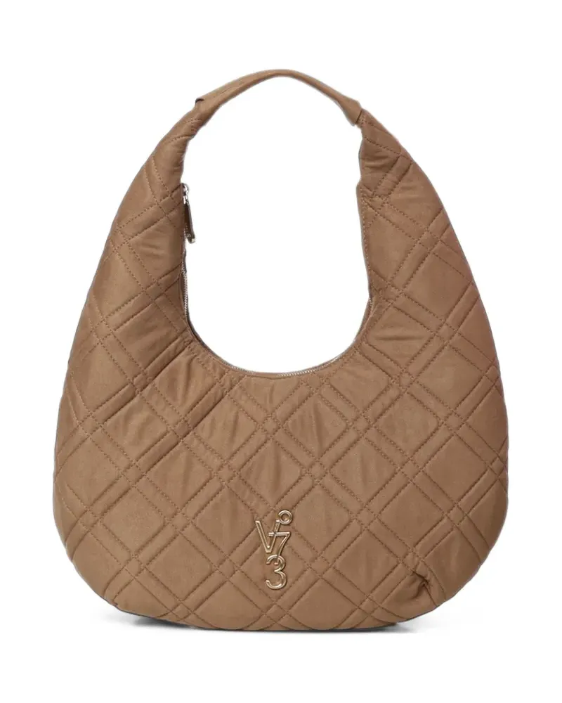 V°73 Gesteppte Jasper Schultertasche - Nude Nude
