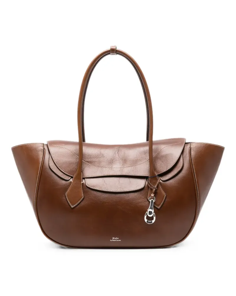 Ralph Lauren large Blaze leather shoulder bag - Braun Braun
