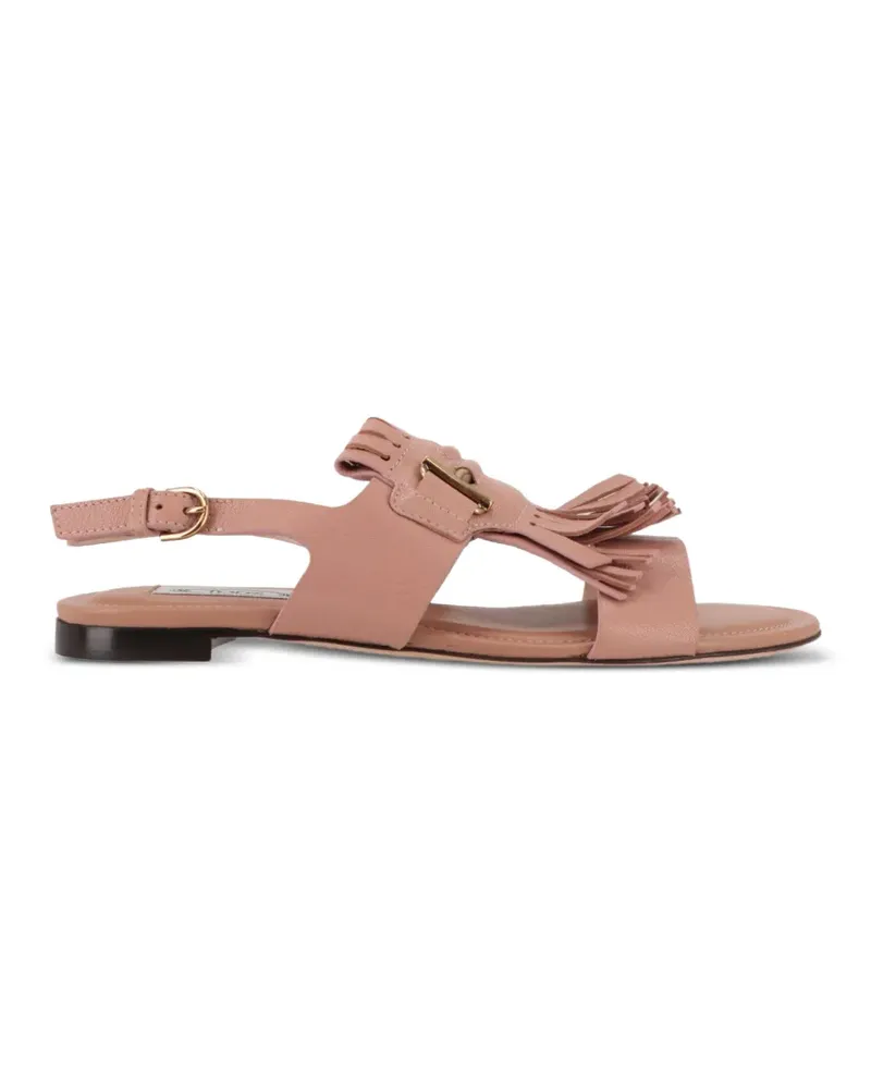 TOD'S T Timeless Sandalen mit Fransen - Rosa Rosa