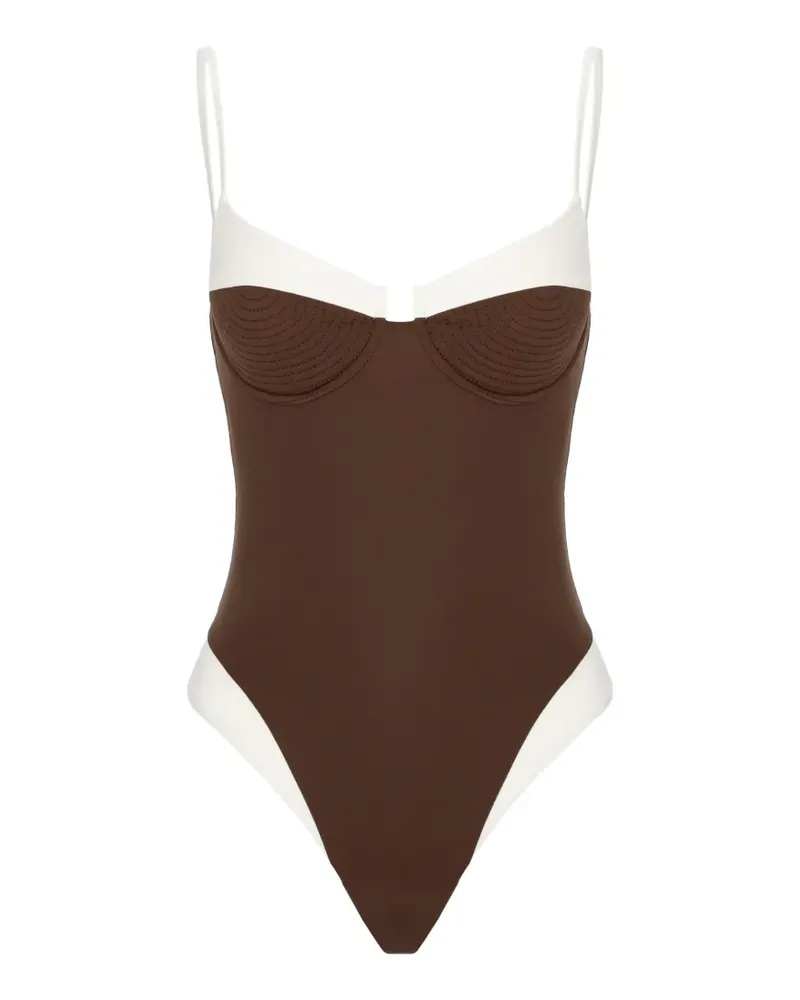 Noire Swimwear Celine swimsuit - Braun Braun