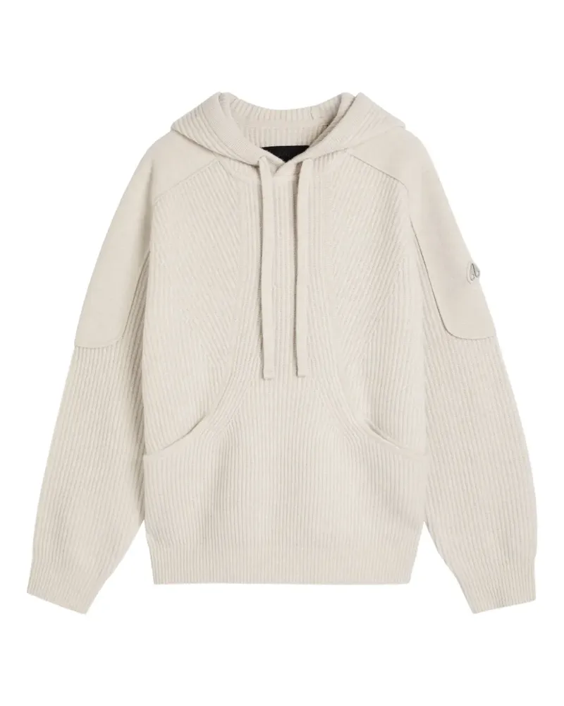 Moose Knuckles hooded panelled hoodie - Nude Nude