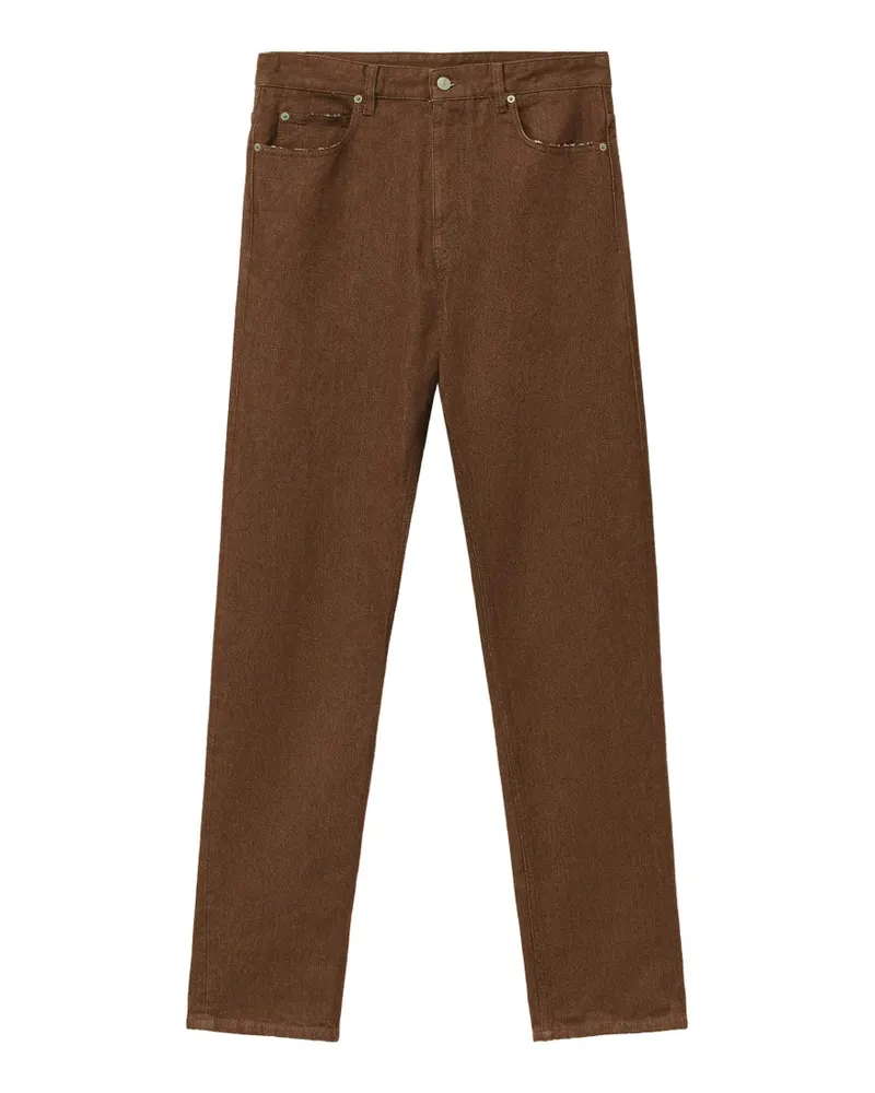 Maison Margiela Gerade Jeans im Distressed-Look - Braun Braun