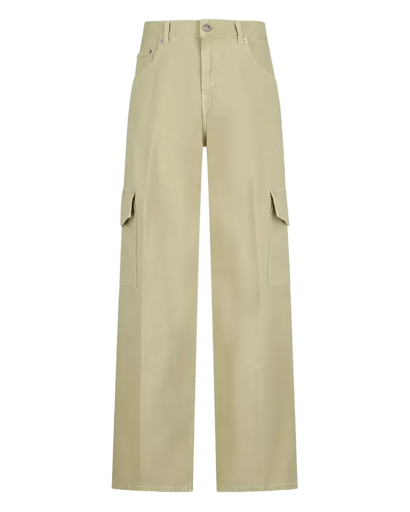 Haikure Twill-Jeans mit aufgesetzten Taschen - Grün Grün