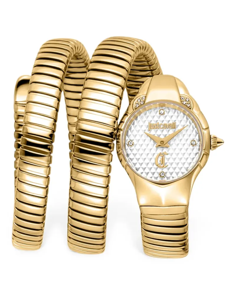 Just Cavalli Snake Amanta Armbanduhr 22,5mm - Silber Silber