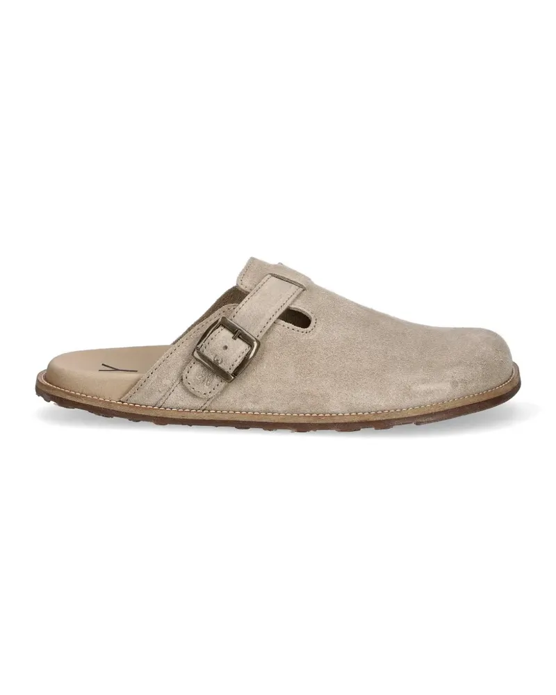 Fly London buckle-fastening suede slippers - Nude Nude