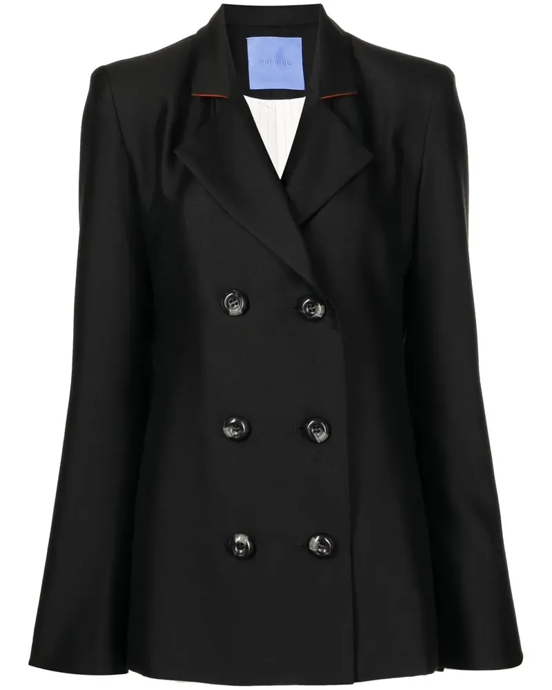 macgraw Doppelreihiger Stereotype Blazer - Schwarz Schwarz