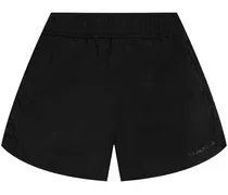 Shorts mit Logo-Print - Schwarz