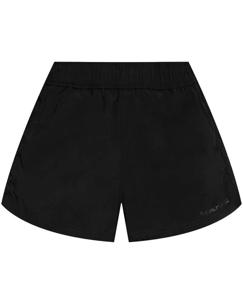 Alexander Wang Shorts mit Logo-Print - Schwarz Schwarz