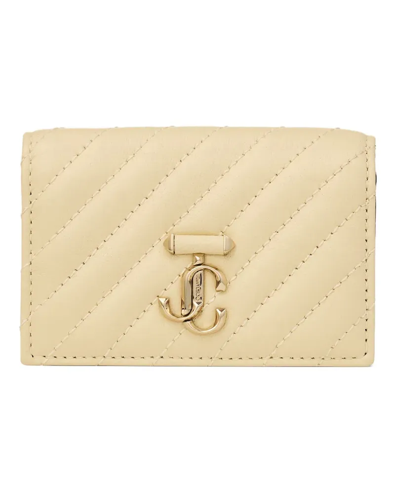 Jimmy Choo Curve Nello quilted wallet - Nude Nude