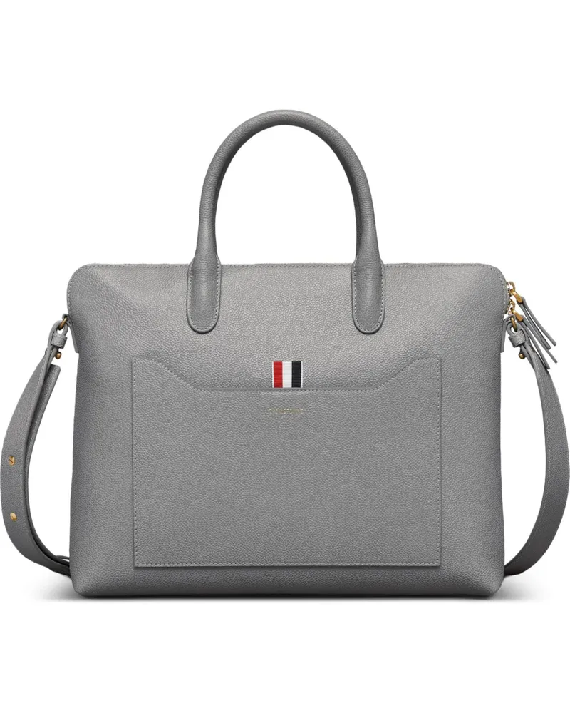 Thom Browne Handtasche aus Leder - Grau Grau