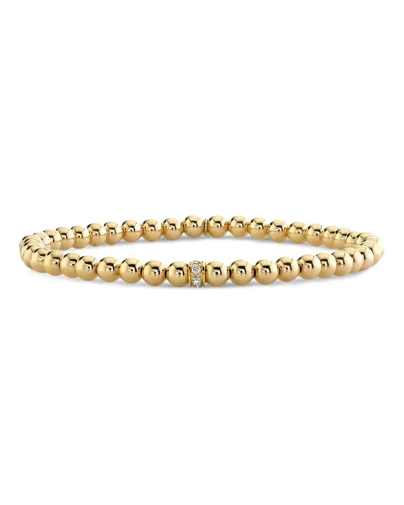Sydney Evan 14kt Rondelle Gelbgoldarmband mit Diamant Gold