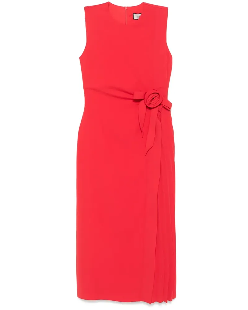 NISSA Midikleid mit Blumenapplikation - Rot Rot