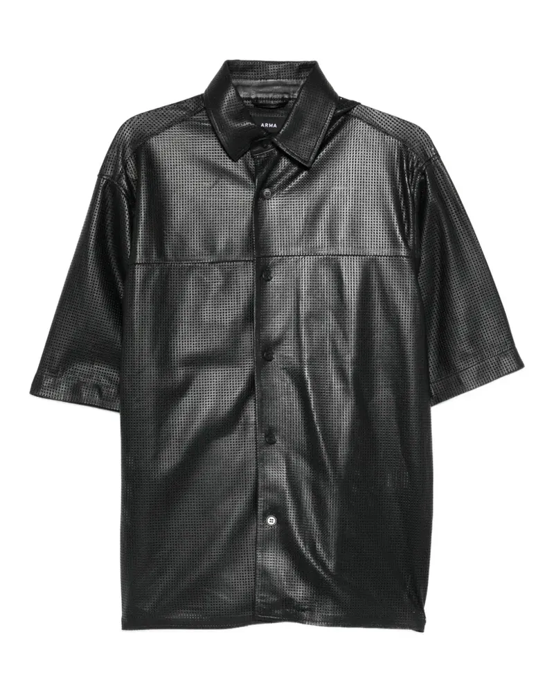 Arma Hemd aus Leder - Schwarz Schwarz
